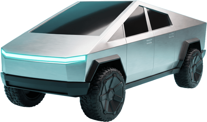 Remote Control Cybertruck for Kids — RC Electric Pickup with LED Lights